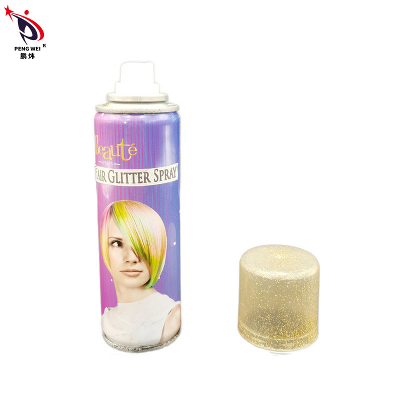 200ml η αβλαβής τρίχα ακτινοβολεί μη τοξικός ανθεκτικός χρώματος ψεκασμού χρυσός