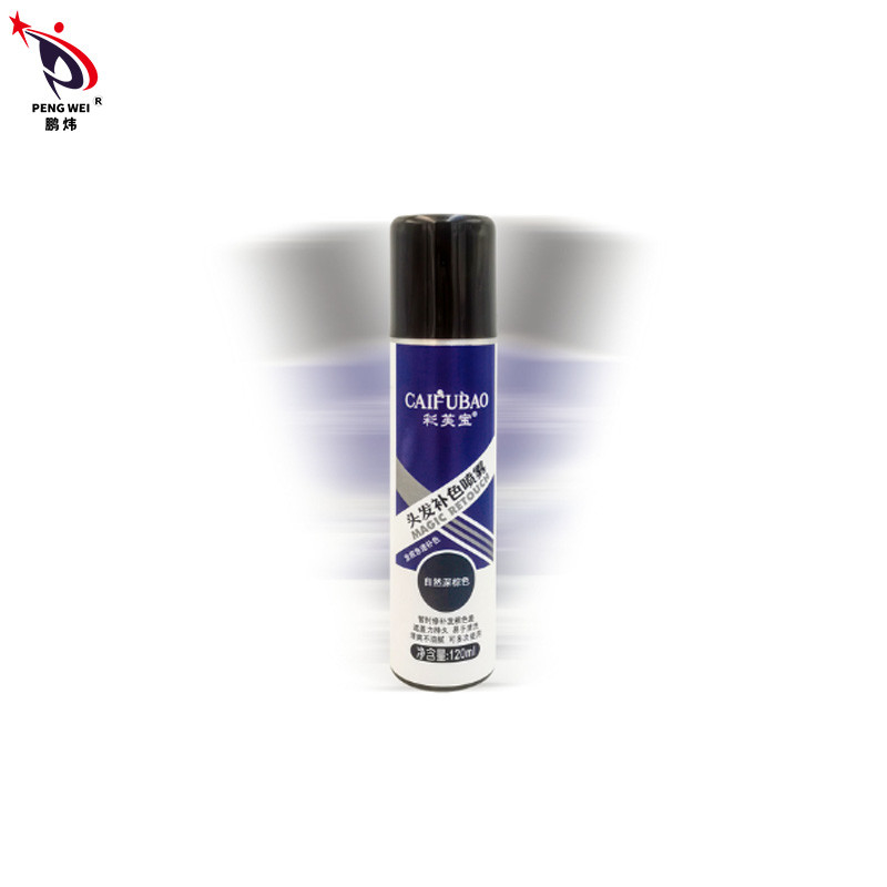 120ml τονωτικός σκοτεινός καφετής ψεκασμός 50*150mm φύσης ψεκασμών χρώματος τρίχας ρίζας επισκευής