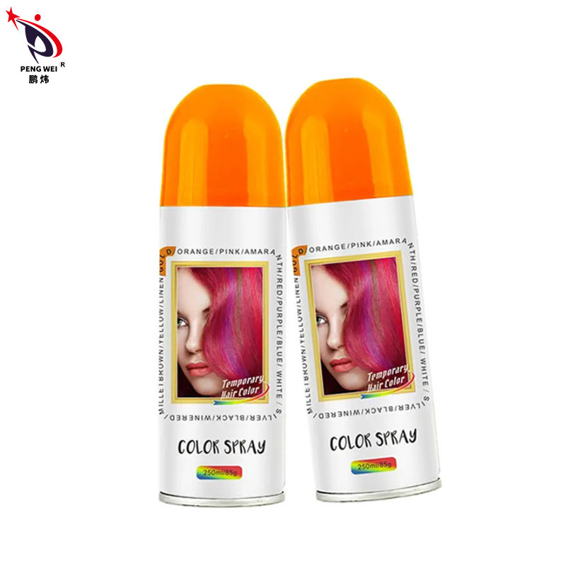 250 ml Προσωρινά χρώματα μαλλιών Σπρέι καλλυντικών προϊόντων στιγμιαίου στυλ