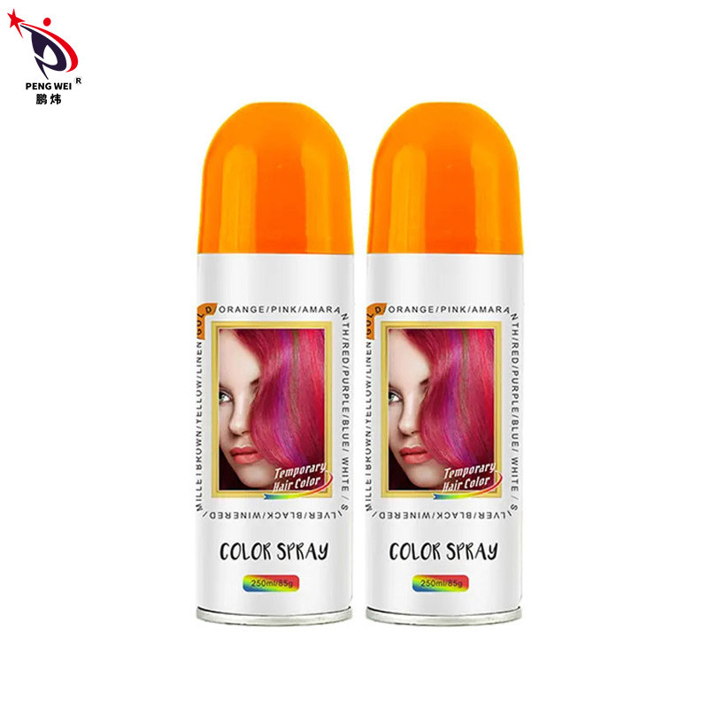 250 ml Προσωρινά χρώματα μαλλιών Σπρέι καλλυντικών προϊόντων στιγμιαίου στυλ