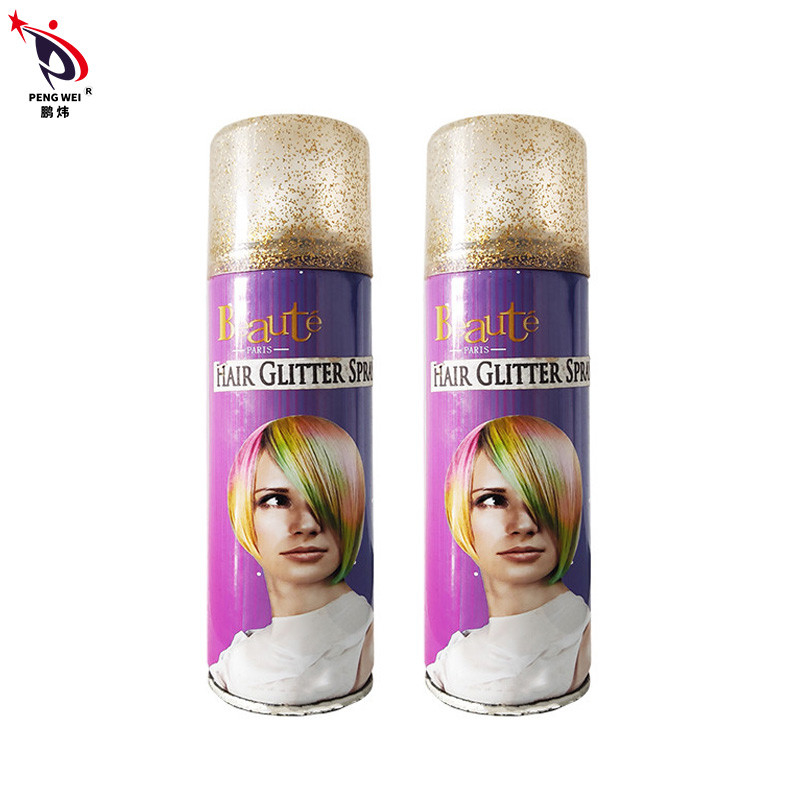 200ml η αβλαβής τρίχα ακτινοβολεί μη τοξικός ανθεκτικός χρώματος ψεκασμού χρυσός