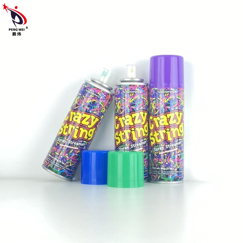 OEM 8+ Εποχιακή κατηγορία Goofy String Spray Αστείο Πολυχρωματικό Silly String Spray