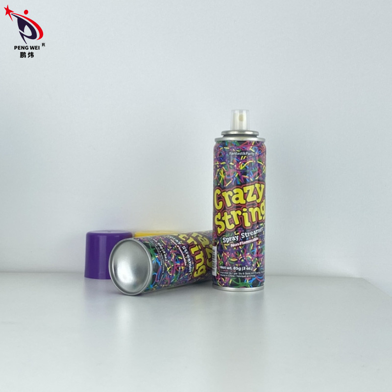 OEM 8+ Εποχιακή κατηγορία Goofy String Spray Αστείο Πολυχρωματικό Silly String Spray