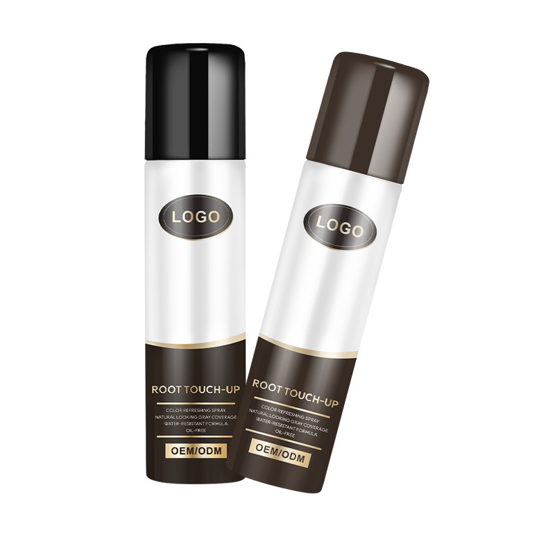 Ιδιωτική ετικέτα χρώμα μαλλιών σπρέι ρίζα touch up για να κρύψει γκρίζες ρίζες σε δεύτερο