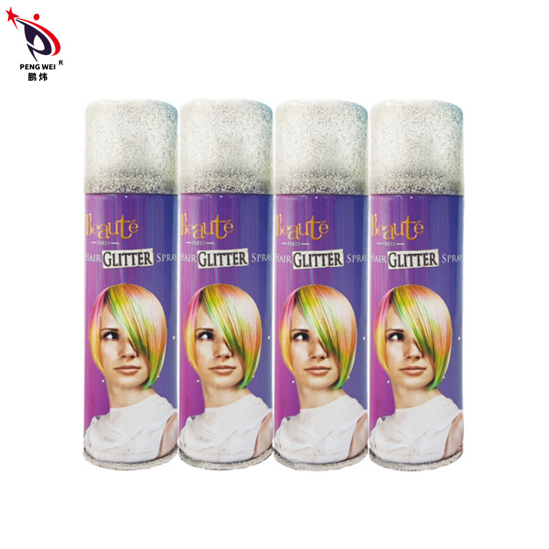 Χρωματιστό σπρέι 150 ml Glitter για μαλλιά με φωτεινή κράτηση Στυλ μαλλιών